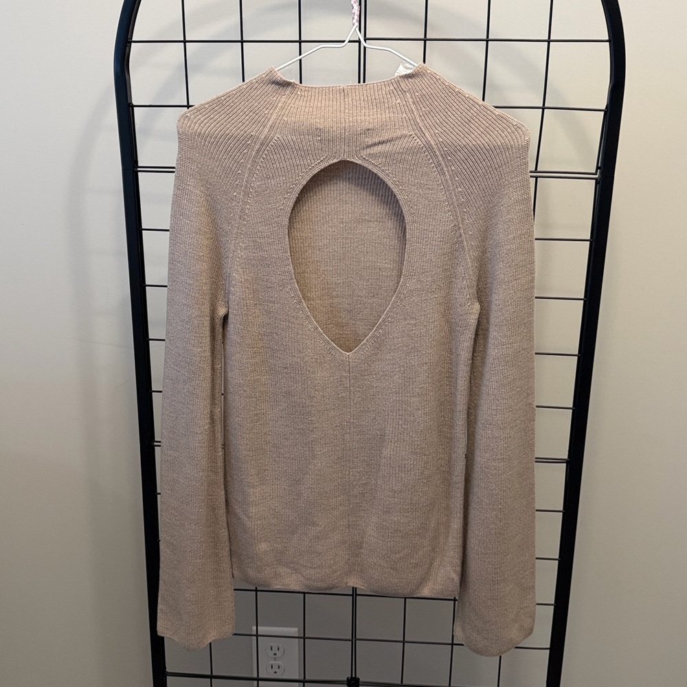 Banana Republic Taupe Merino Wool Sweater